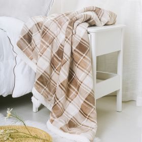 Plaid Flannel Sherpa Throw Blanket (Set of 2)