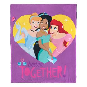 Disney Princesses; Better Together Aggretsuko Comics Silk Touch Throw Blanket; 50" x 60"