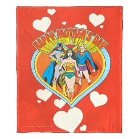 Justice League; Mom Group Aggretsuko Comics Silk Touch Throw Blanket; 50" x 60"