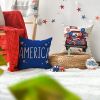 4th of July Decorations Pillow Covers Stripes Patriotic Throw Pillow Covers