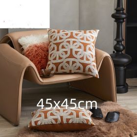 Sofa Cushion Case Bedside Square Pillow Backrest Throw Pillowcase (Option: Maze-45x45cm)