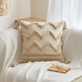 Plush Tassels And Quiet Bohemian Style Pillowcases (Option: Wave-Excluding Core)