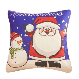 Home Sofa Cushion Christmas Pillow Cover (Option: 45x45cm-Purple Background)