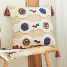 Vintage Handmade Tufted Pillow Cover (Option: 3 Style-45x45cm)