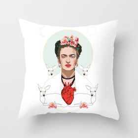 New Self-painted Cushion Cover Pillowcase (Option: DRD803-45x45cm)