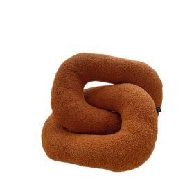 Special-shaped Pillow Sofa Cushion Long Bedside Soft Cushion (Option: Love Ring Caramel-See Details)