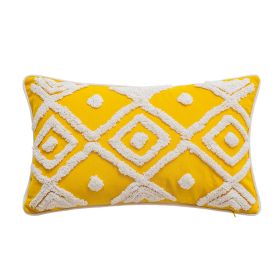 Minimalist Retro Home Pillow Cover (Option: Yellow Diamond-30x50cm Without Core)