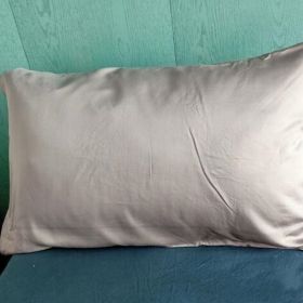 100s Tencel Square Pillow Cushion Solid Color Sofa Pillow Cover (Option: Deep Khaki-45 X45cm Without Core)